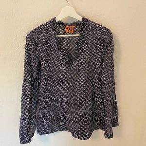 Tory Burch tunic sparkly clear sequins size 4